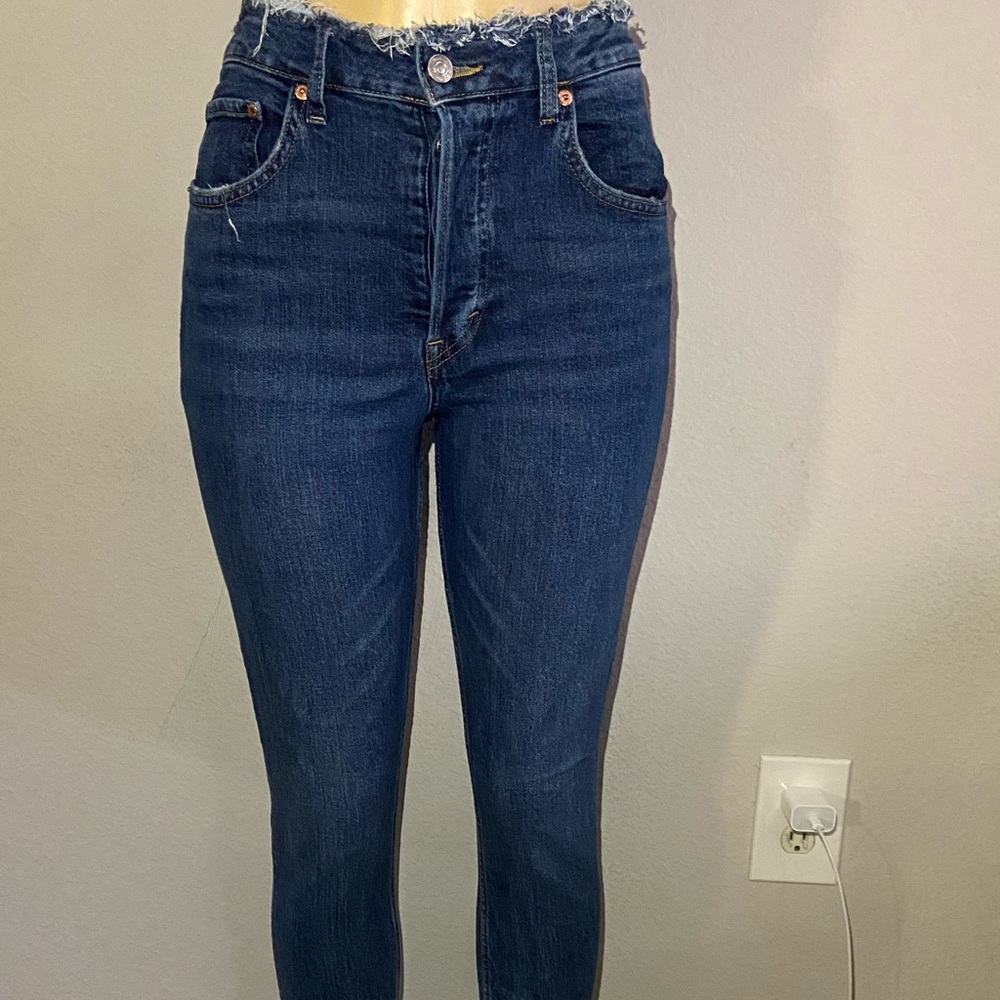 &DENIM skinny ankle high waist